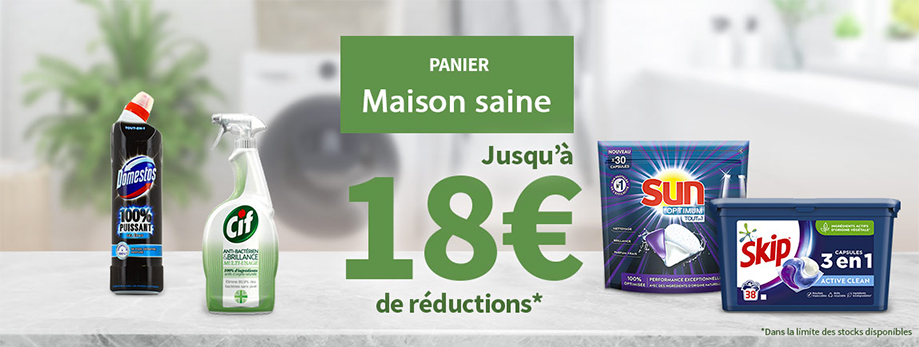 panier de réduction pour un nettoyage d'automne au top