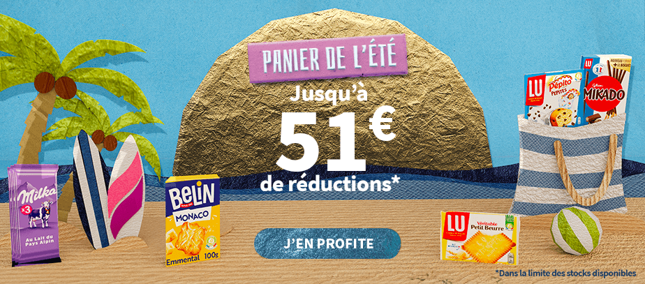 Panier de l'été jusqu'à 51€ de réductions