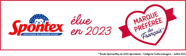 Spontex élue en 2023 marque préférée des français