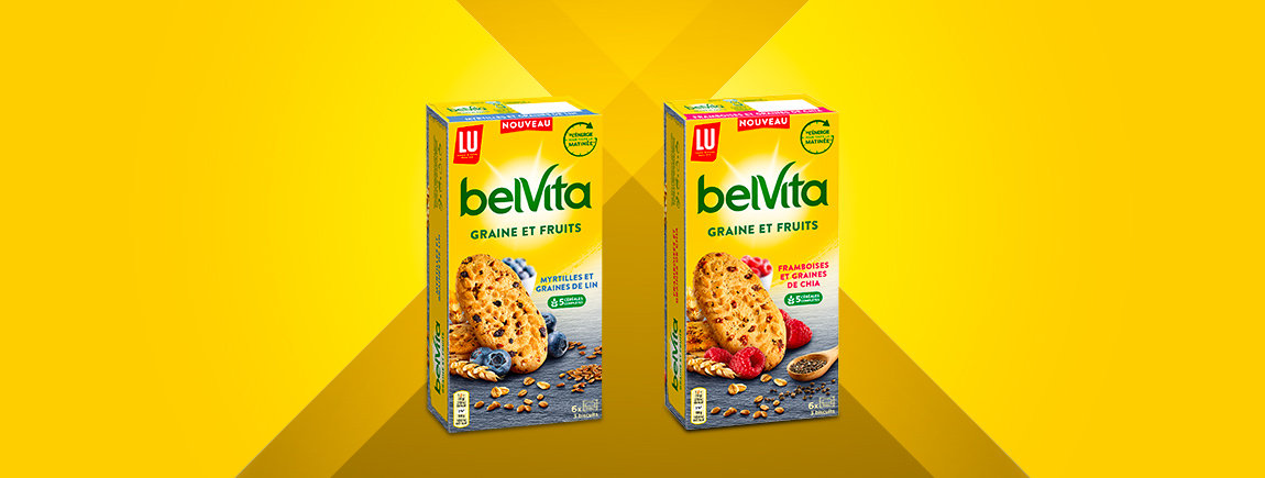 Biscuits belvita graine et fruits