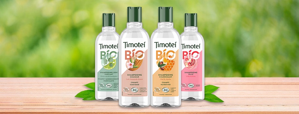 Gamme de soins pour les cheveux Timotei BIO 