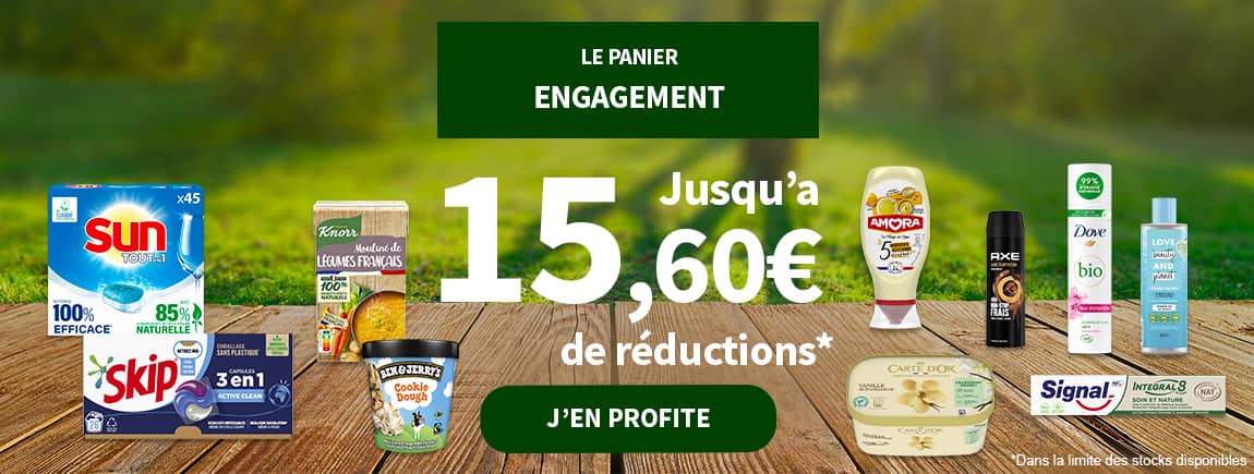 Push panier engagement