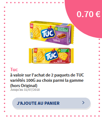 bon de réduction tuc