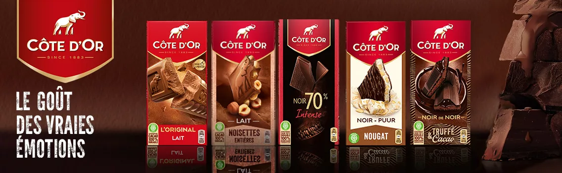 Tablette de chocolat au lait L'Original COTE D'OR