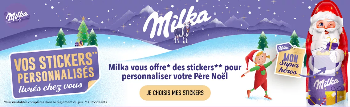 Milka stickers Noël Slider desk