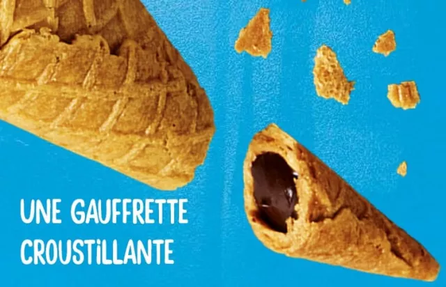 Cornetto glace chocolat cornet miko gauffrette croustillante