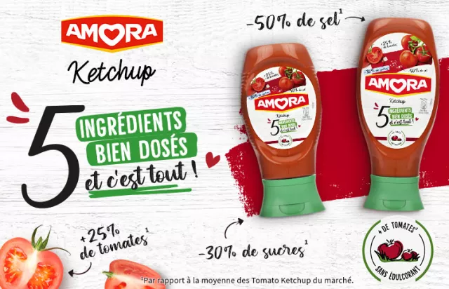 ketchup amora 5 ingrédients