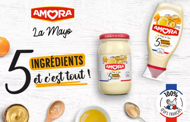 Amora Nouvelle Mayonnaise de Dijon 5 ingrédients et c’est tout !
