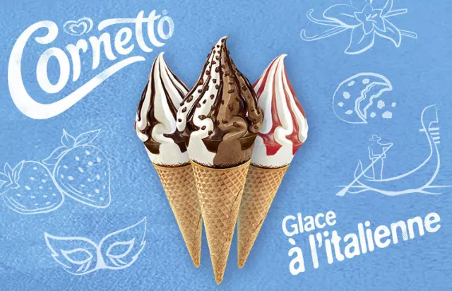 Glace à l'italienne