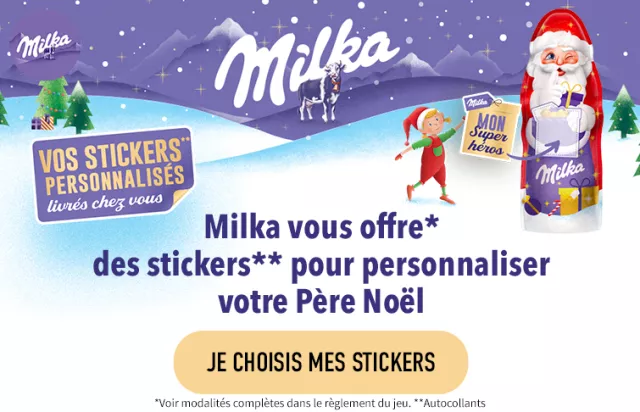 Milka stickers Noël Slider mob