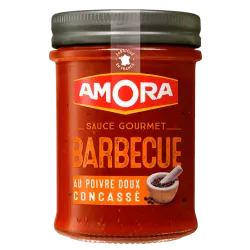 Sauce Gourmet Barbecue au poivre doux concassé Amora®