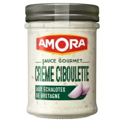 Sauce Gourmet Crème Ciboulette aux échalotes de Bretagne Amora®