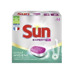 Sun Tablettes Lave-Vaisselle Tout En 1 Expert Extra Hygiène 44 Lavages