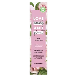 Dentifrice Love Beauty and Planet Protection Complète Naturel Gencives Rose Aloe Vera Vegan