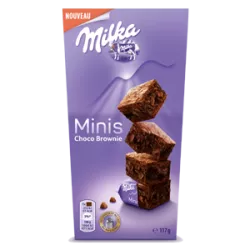 mini brownie milka
