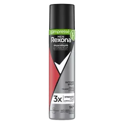 Rexona, déodorant anti-transpirant homme, Intense Sport, compressé, Maximum Protection, 3x plus efficace, efficacité 96h.
