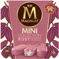 Magnum mini Ruby chocolat glace rose plaisir framboise nouveau