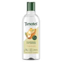 Timotei shampooing 2 en 1 Douceur tous types de cheveux. 94% d’ingrédients d’origine naturelle. 