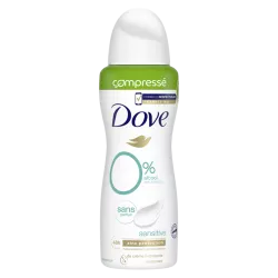 Dove, Déodorant, compressé, Sensitive, 0% alcool,anti-irritation, efficacité 48h.