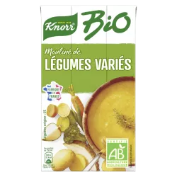 Soupe BIO Knorr 1L mouliné légumes variés fabriqué en France Agriculture biologique familial pratique