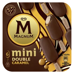 Magnum Mini Double Caramel glace croquant chocolat plaisir vanille bâtonnet