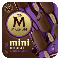 Magnum Mini Double Chocolat glace croquant plaisir vanille bâtonnet