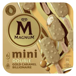 Magnum Mini Double Gold Caramel Billionaire chocolat doré glace petit nouveau glace bâtonnet