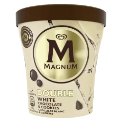 Magnum Pot Chocolat Blanc & Cookie chocolat doré glace nouveau vanille