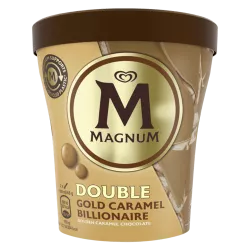 Magnum Pot Double Gold Caramel Billionaire chocolat doré glace nouveau plaisir