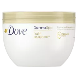 DOVE  – POT – NUTRI ESSENCE – DERMASPA- CREME CORPS - HYDRATATION – DOUCEUR – SOIN – POUR LES PEAUX SECHES – PEAU NOURRIE - TESTE DERMATOLOGIQUEMENT 
