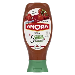 Amora sauce ketchup 5 ingrédients bien dosés flacon souple