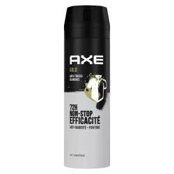 AXE gold anti-transpirant bodyspray format 200ml parfum bois de ouf et vanille noire