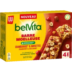 Pack des barres moelleuses aux cranberries