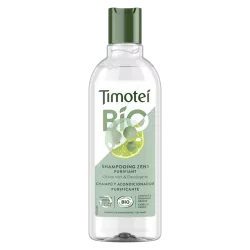 Shampooing BIO Timotei 2 en 1 femme purifiant citron vert eucalyptus 