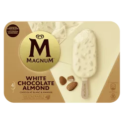Magnum Glace Bâtonnet Chocolat Blanc Amande