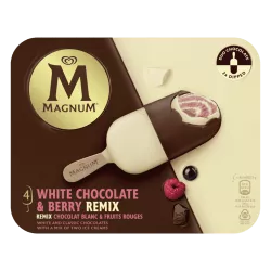Magnum Glace Bâtonnet Chocolat Blanc & Fruits Rouges Remix