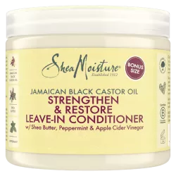 SheaMoisture Après-shampooing sans rinçage Fortifiant Huile de Ricin noir de Jamaïque 431ml