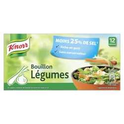 Bouillon de Légumes -25% de sel Knorr  