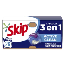 Visuel produit capsules 3 en 1 Active Cleanemballage sans plastique 