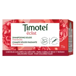 Timotei Shampooing Solide Éclat Framboise pour cheveux colorés ou méchés  