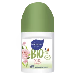 Déodorant bio Monsavon bille rose et thé vert