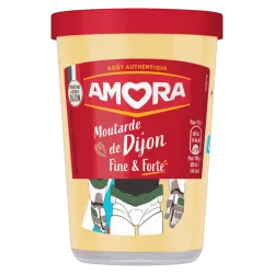 verres - moutarde - dijon - fine et forte - amora