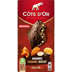 côte d'or Amandes Caramel Biscuit Noir
