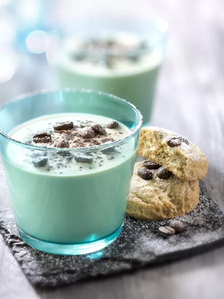Frozen yogurt revisité au café Tassimo® Grand’Mère® et petits sablés