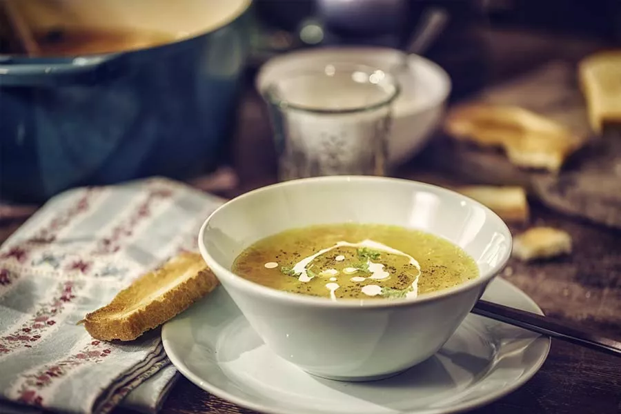 La soupe, idéal pour un dîner équilibré.