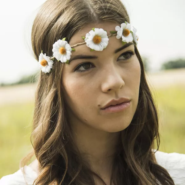 headband fleurs