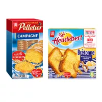  Heudebert + Pelletier 6 céréales + La Bretonne 