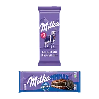 Milka tablettes + MMMAX 200x2 Lait alpin x3 + MMMAX Oreo