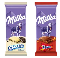 Milka Oreo White et Daim