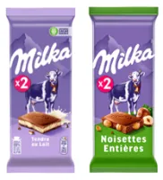 Milka Tendre Lait et Noisettes